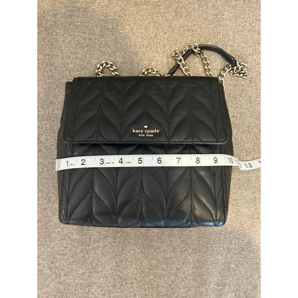 Kate Spade New York! Briar Lane Black Quilted Brayden Convertible Backpack - Picture 8 of 10